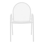 Karrige Tarete, metal i bardhë 55x64x86.5cm - Image 4