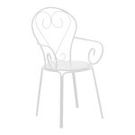 Kolltuk monastik  metal i bardhë 49x55x90cm