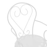 Kolltuk monastik  metal i bardhë 49x55x90cm - Image 6