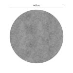 Sipërfaqe tavoline Fenzo, mermer gri D60cm - Image 2