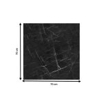 Siperfaqe e tavolinës Saran, mermer i zi 70x70cm - Image 2