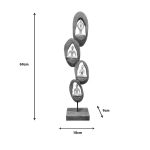Dekorim tavoline Yove Inart dru mango natyrale-hekur 18x9x69cm - Image 2