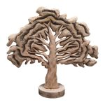 Pema e dekorimit të tavolinës Natrem Inart dru mango natyrale 45x11x43cm