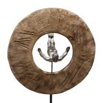 Dekor tavoline Manny Inart, dru mango natyrale-alumin, 31x18x50cm - Image 2