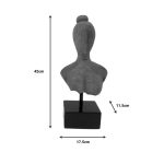 Dekorim tavoline Lafia Inart mango natyrale dru-hekur 17.5x11.5x42cm - Image 2