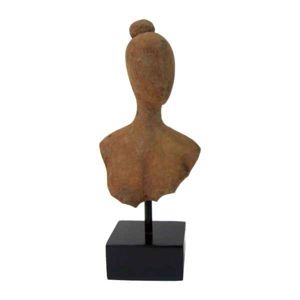 Dekorim tavoline Lafia I Inart dru mango natyrale-hekur 17.5x11.5x42cm