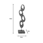 Dekorim tavoline Sametro Inart mango natyrale dru-hekur 15x9x65cm - Image 2