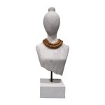 Bust Kasma I Inart mango e bardhë dru-metal 18x12x43cm