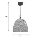 Llambë tavani Inart, prej thurjeje natyrale D30x82cm - Image 3