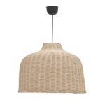 Llambë tavani Ziquel Inart, me ratan në nuancë natyrale Φ60x99cm