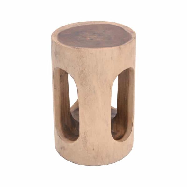 Ramont Inart natyrore solide suar stool druri 30x30x45cm