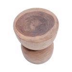 Klero Inart natyrore suar stool druri solid D30x45cm - Image 2