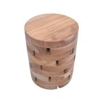 Shard Inart stool natyrore druri i fortë i tekut D35x45cm - Image 2