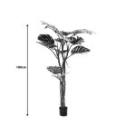 Bimë dekorative në vazo Monstera III, PP jeshile H180cm - Image 4