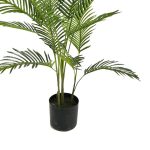 Bimë dekorative Areca I, në vazo Inart, PP ngjyrë e gjelbërt, H120cm - Image 3