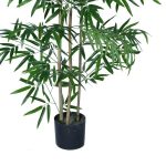 Bimë dekorative Bambu, në vazo, PP jeshile, H130cm - Image 3