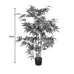 Bimë dekorative Bambu, në vazo, PP jeshile, H130cm - Image 4