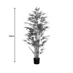 Bimë dekorative Bamboo I, në vazo, PP jeshile H150cm - Image 4