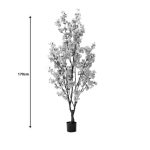 Bimë dekorative Peach flower I, në vazo, PP rozë H170cm - Image 3