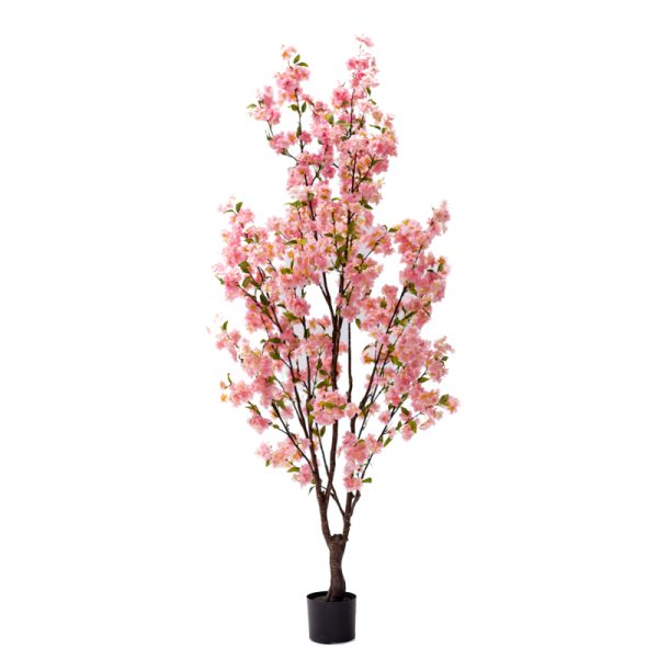 Bimë dekorative Peach flower I, në vazo, PP rozë H170cm