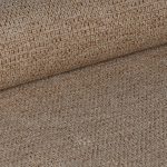 Karrige Loukrizia, stof ngjyrë bezhë, këmbë metalike të zeza, 56x63.5x82cm - Image 5