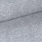 Karrige Loukrizia, stof ngjyrë gri e lehtë-këmbë metalike e zezë 56x63.5x82cm - Image 5