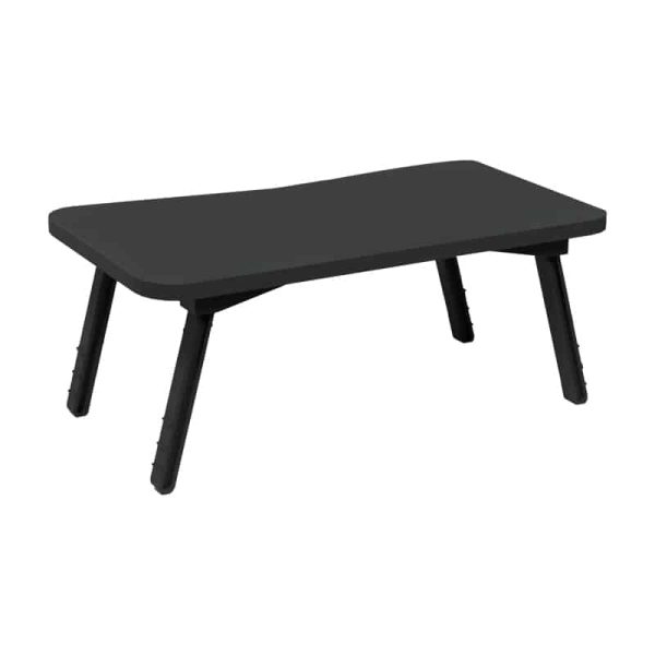 Mbështetse laptopi Rahe, melaminë ngjyrë antracit-metal i zi 60x35x23cm