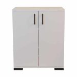 Dollap Yven, melaminë e bardhë 65x32x83cm - Image 3