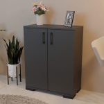 Dollap Yven, melaminë antracit 65x32x83cm - Image 2