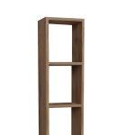 Barzine  melamine bookcase në hije natyrore 27.6x19.5x150cm - Image 4