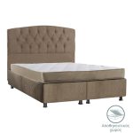 Krevat i dyfishtë Lanse  me hapësirë magazinimi kafe 160x200cm