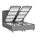 Krevat i dyfishtë Lanse  me hapësirë magazinimi anthracite 160x200cm - Image 2