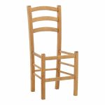 Karrige bari Marf  dru masiv ahu ngjyrë arre 41x42x92cm