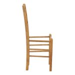 Karrige bari Marf  dru masiv ahu ngjyrë arre 41x42x92cm - Image 3