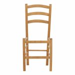 Karrige bari Marf  dru masiv ahu ngjyrë arre 41x42x92cm - Image 4