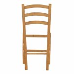 Karrige bari Marf  dru masiv ahu ngjyrë arre 41x42x92cm - Image 5