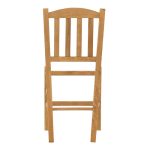 Karrige bari Damnir  dru masiv ahu ngjyrë arre 41x42x92cm - Image 5