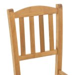 Karrige bari Damnir  dru masiv ahu ngjyrë arre 41x42x92cm - Image 6