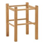 Stol bari Oligor dru masiv ahu ngjyrë arre 34x4x47cm