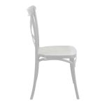 Karrige Crossie PP në nuancë të bardhë, 38x46.5x82cm - Image 3