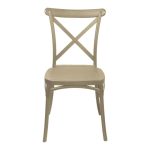 Karrige crossie PP në nuancën kapuçino, 38x46,5x82cm - Image 4