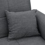 Divan-krevat me depo dy-vendëshe Lincoln  pëlhurë qymyri 165x85x90cm - Image 5