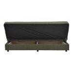 Divan-krevat me magazinë tre-vendëshe Romina  pëlhurë të gjelbër 190x85x90cm - Image 4