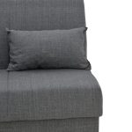 Romina  divan-krevat tre-vendesh me pëlhurë qymyri magazinimi 190x85x90cm - Image 4