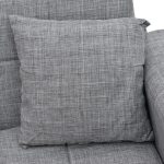 Divan-krevat me tre vende Modesto me hapësirë magazinimi  pëlhurë gri 215x85x80cm - Image 5