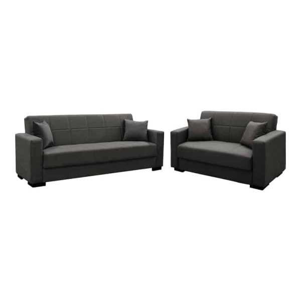 Dhoma e ndenjes vendos 2 copë pëlhurë Vox  në hije anthracite