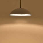 Llambë tavani Markiz Inart, shtyp letre e bardhë-hekur D57x118cm - Image 2