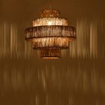 Llambë tavani Spelo Inart, shtyp letre-hekur D51x148cm - Image 3