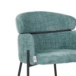 Karrige shanku Tolerse Inart, stof jeshil-këmbë metalike të zeza - Image 6