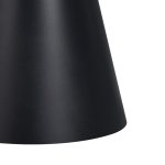 Tavolinë Fabrin Inart, mermer i zi i sinteruar guri-metal i zi D50x46cm - Image 3